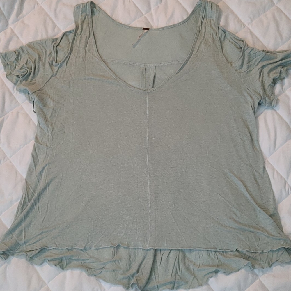 Free People Green Shirt Women's Size Small